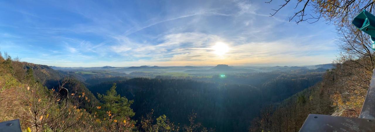 Am Fusse Zur Napoleonschanze Hohnstein Exteriér fotografie
